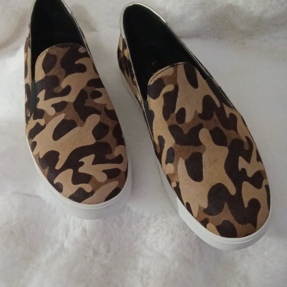 COLE HAAN-Women's Camo Calf Hair Grand Os Spectator 2.0 Slip-on Sneaker-Size 9B